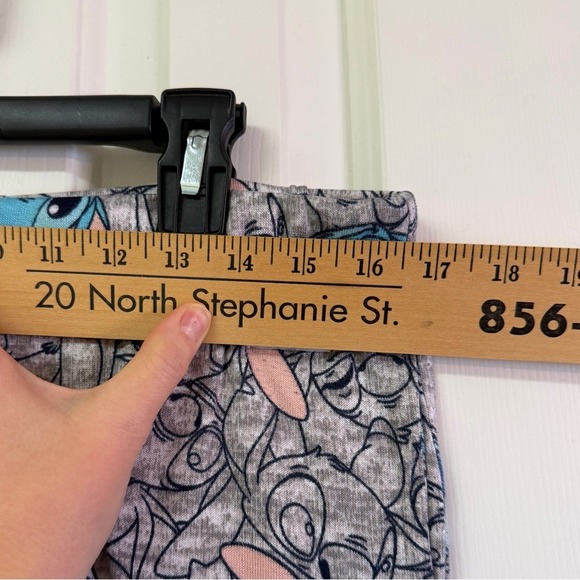 Disney Stitch Sleep Shorts Kids 4–6 Grey All Over Print Drawstring - Picture 10 of 13